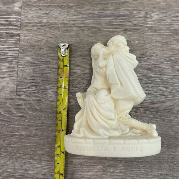 Romeo & Juliet Giulietta E Romeo Signed Lucchesi Faro Alabaster Sculpture Italy - Picture 9 of 10